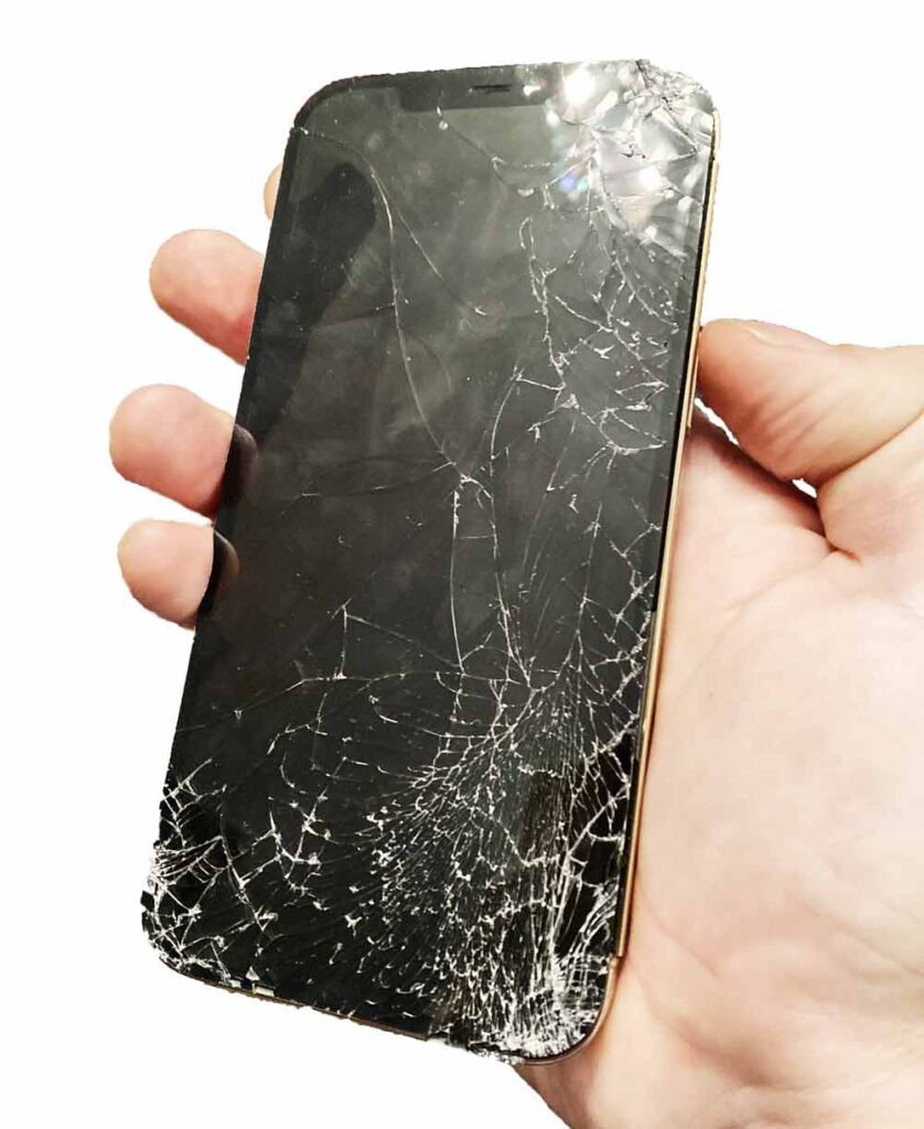Разбитое стекло IPhone 13 Pro