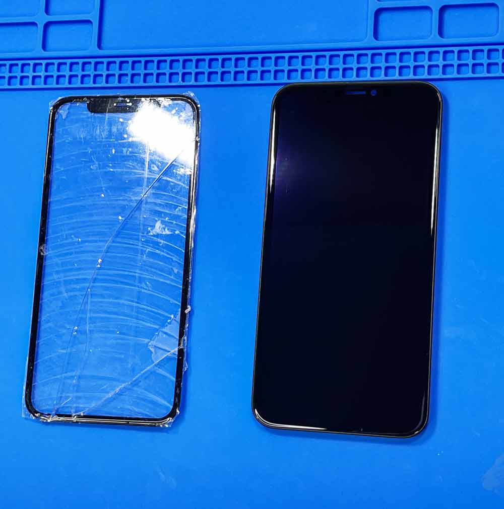 до и после замены стекла iphone